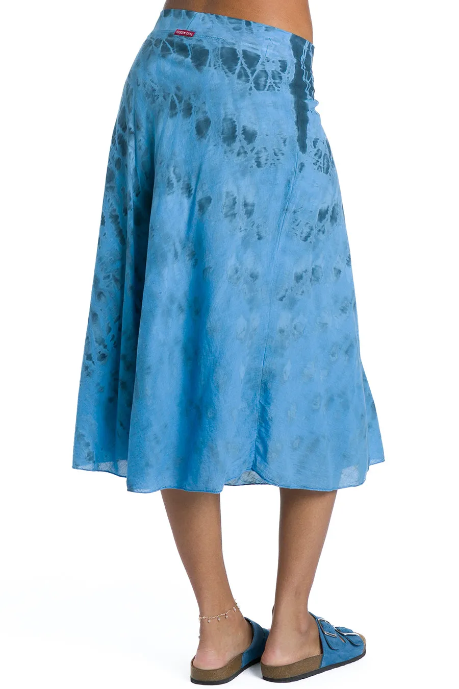 Double Layered Midi Voile Skirt