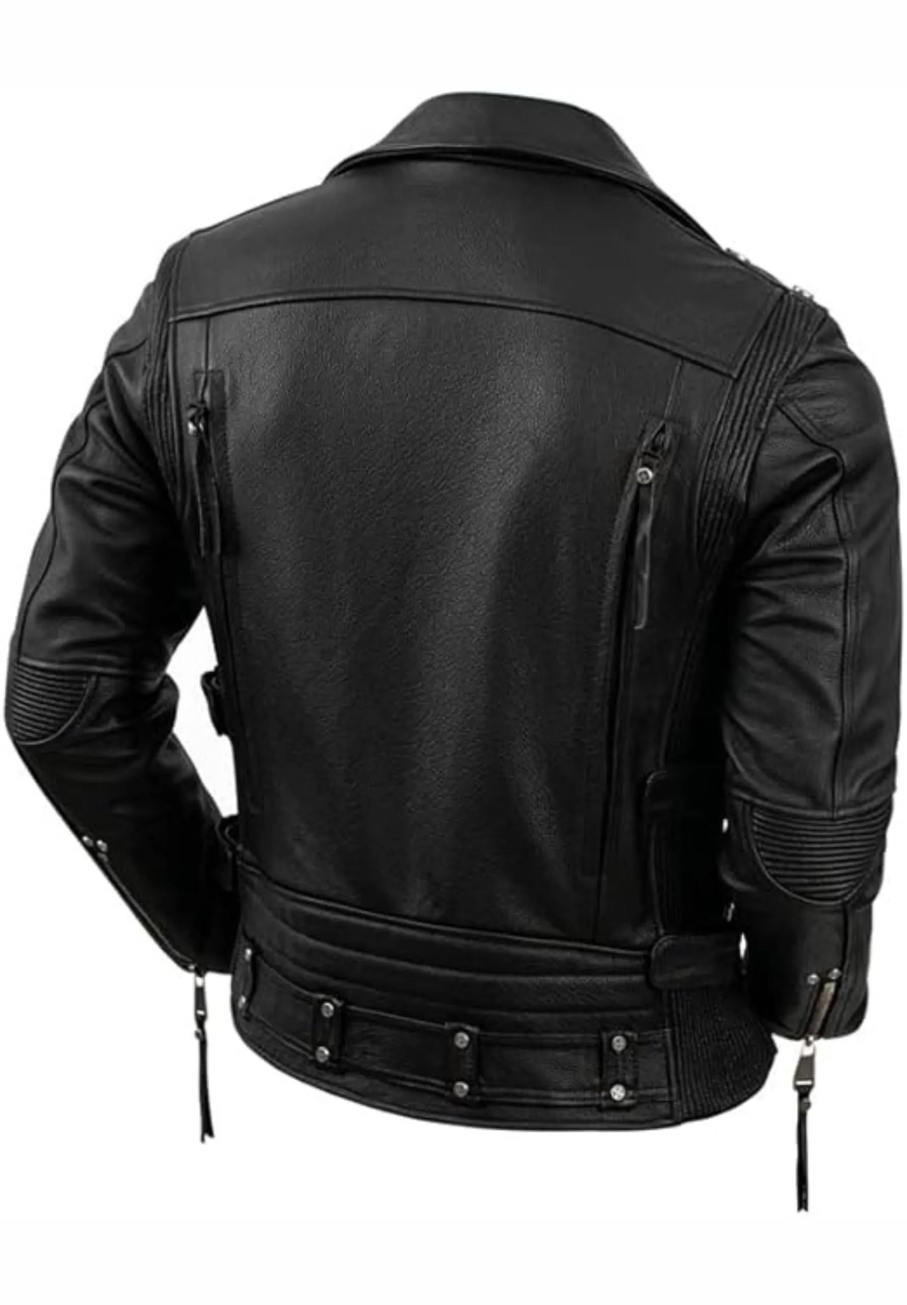 Duncan Black Biker Leather Jacket