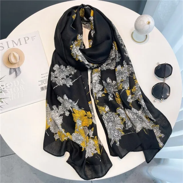 Elegant Winter Head Wrap Muslimah Pashmina Scarf