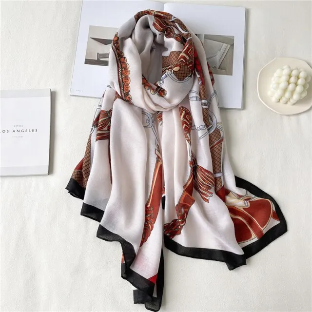 Elegant Winter Head Wrap Muslimah Pashmina Scarf