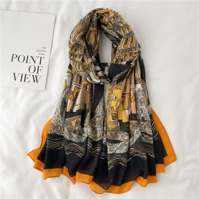 Elegant Winter Head Wrap Muslimah Pashmina Scarf