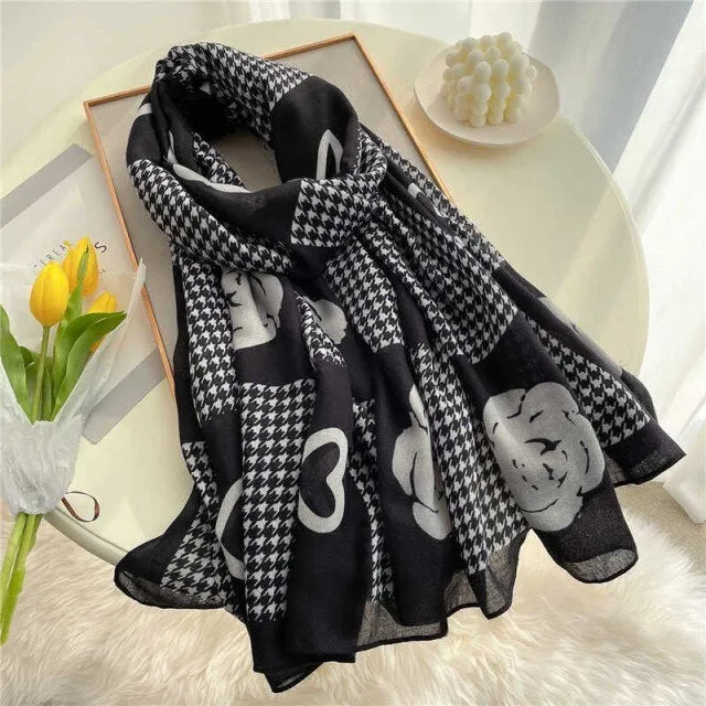 Elegant Winter Head Wrap Muslimah Pashmina Scarf