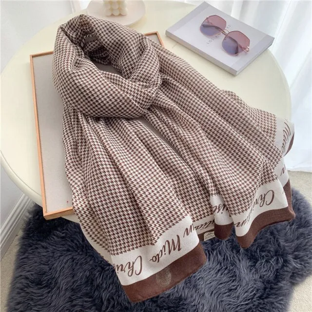 Elegant Winter Head Wrap Muslimah Pashmina Scarf