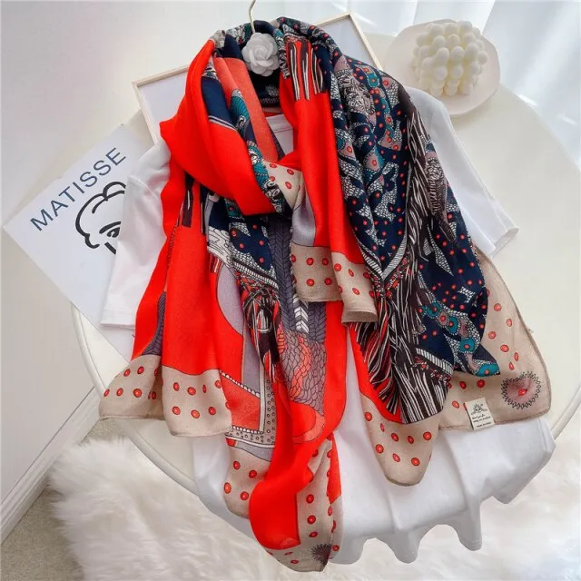 Elegant Winter Head Wrap Muslimah Pashmina Scarf