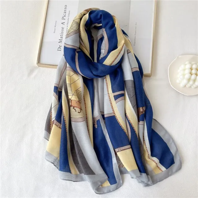 Elegant Winter Head Wrap Muslimah Pashmina Scarf