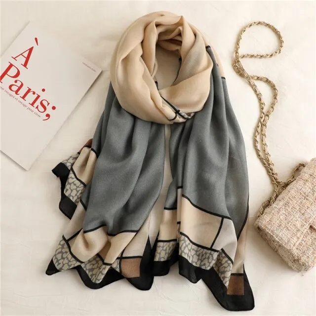 Elegant Winter Head Wrap Muslimah Pashmina Scarf