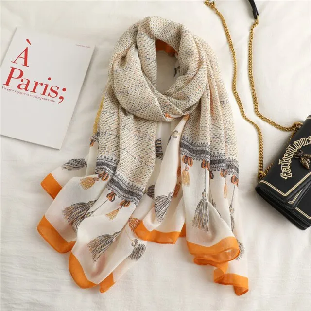 Elegant Winter Head Wrap Muslimah Pashmina Scarf