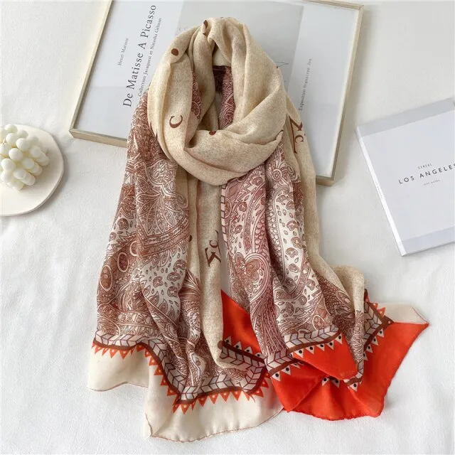 Elegant Winter Head Wrap Muslimah Pashmina Scarf