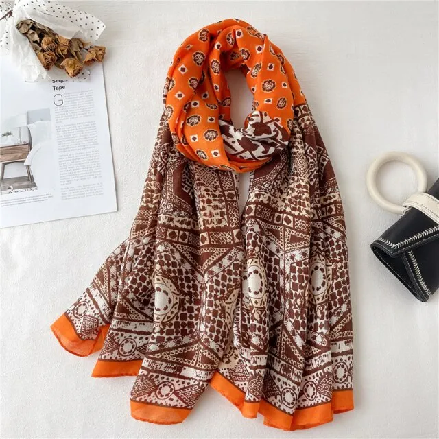 Elegant Winter Head Wrap Muslimah Pashmina Scarf