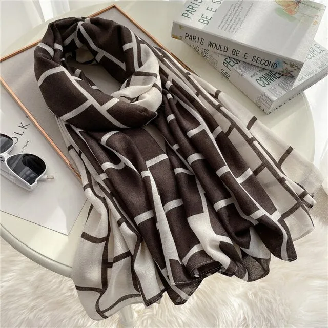 Elegant Winter Head Wrap Muslimah Pashmina Scarf