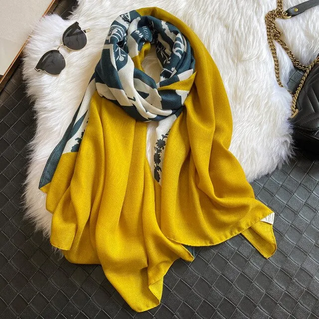 Elegant Winter Head Wrap Muslimah Pashmina Scarf