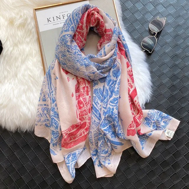 Elegant Winter Head Wrap Muslimah Pashmina Scarf