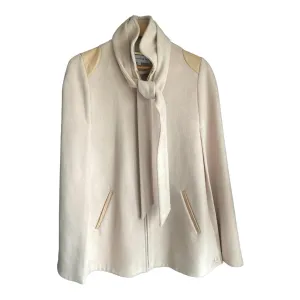 Ellsworth & Ivy Wool Blend Cream Cape UK Size Small