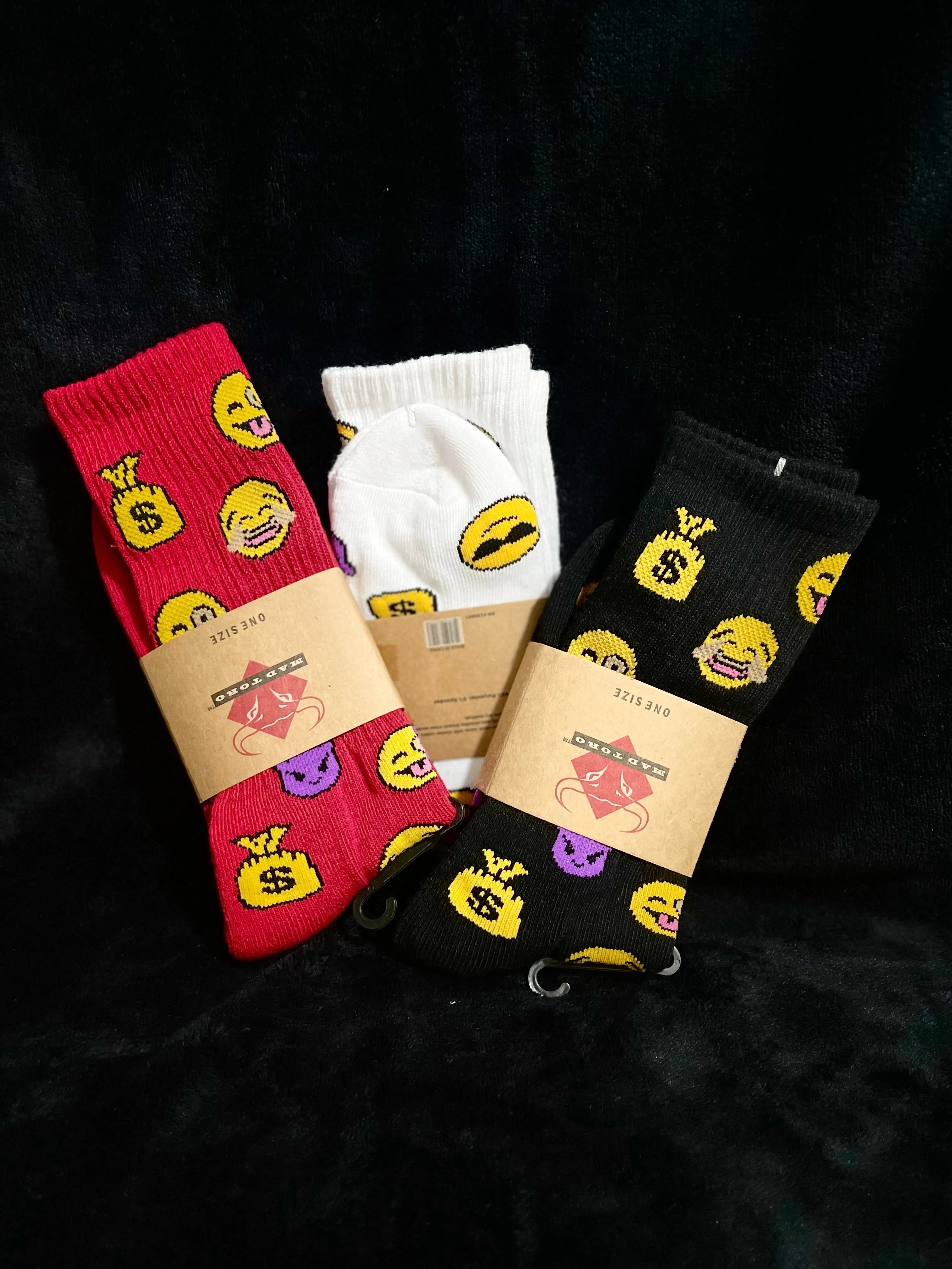 Emoji Socks (Black)