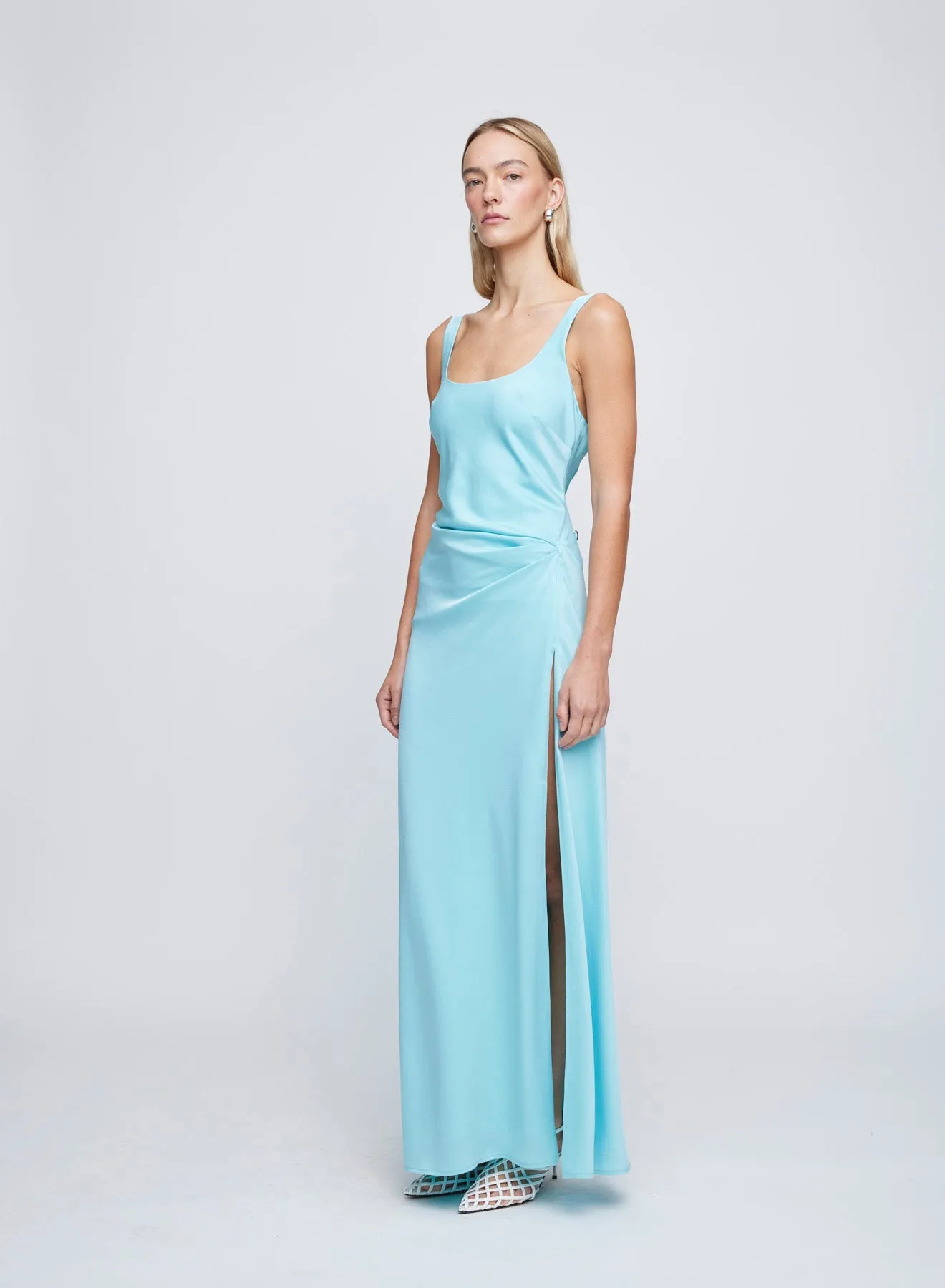 ETTA DRESS (ELECTRIC TEAL)