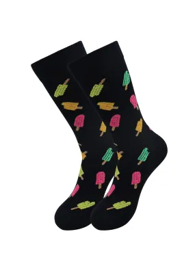 Favorite Food Fruits Socks - Popsicle - for Men and Women