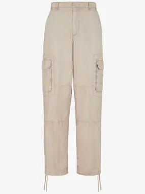 Fendi Beige Cotton Trousers