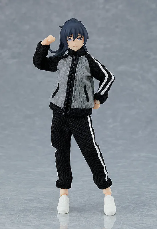 figma Female Body (Makoto) with Tracksuit   Tracksuit Skirt Outfit