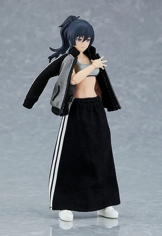 figma Female Body (Makoto) with Tracksuit   Tracksuit Skirt Outfit