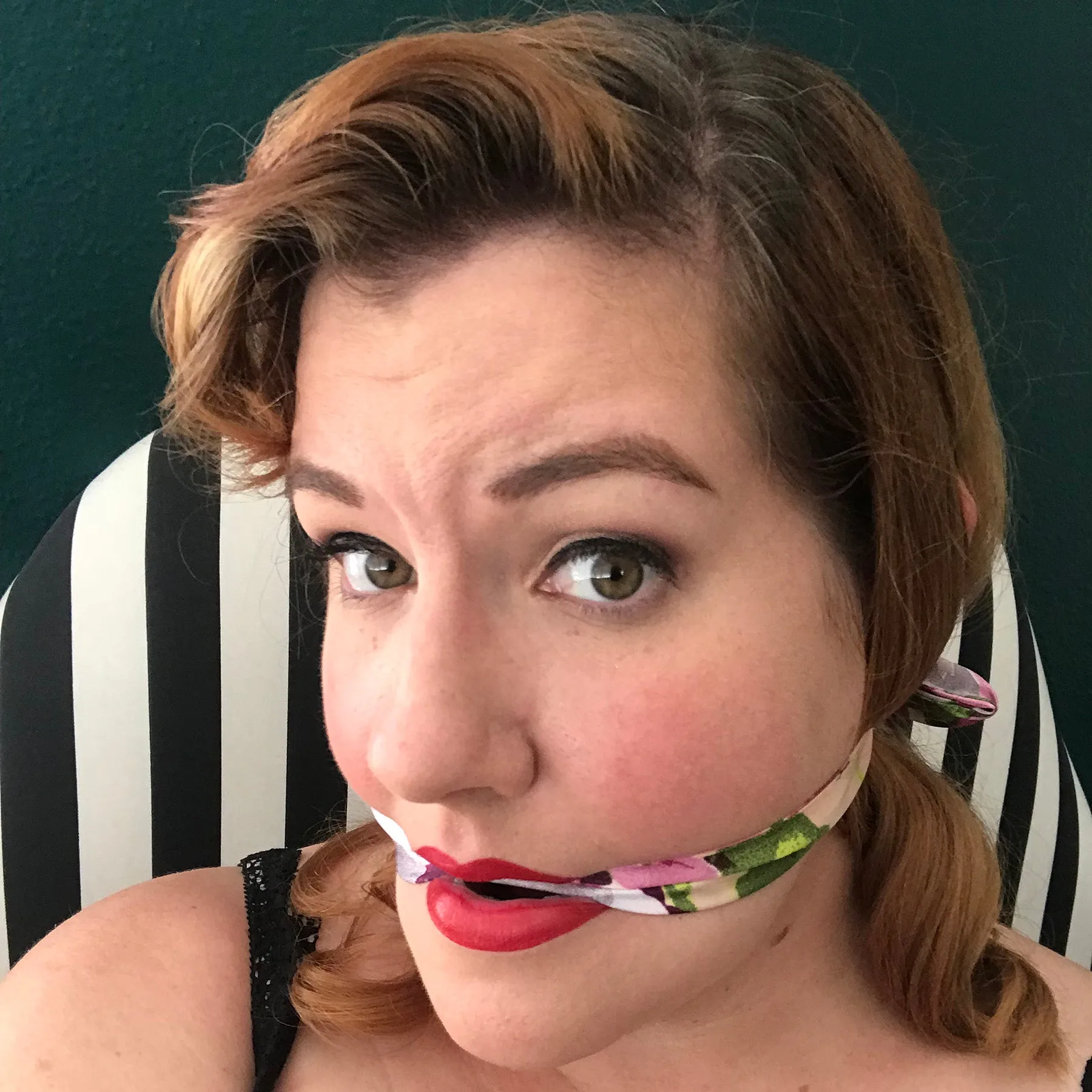 Floral Cleave Gag Bondage Scarf