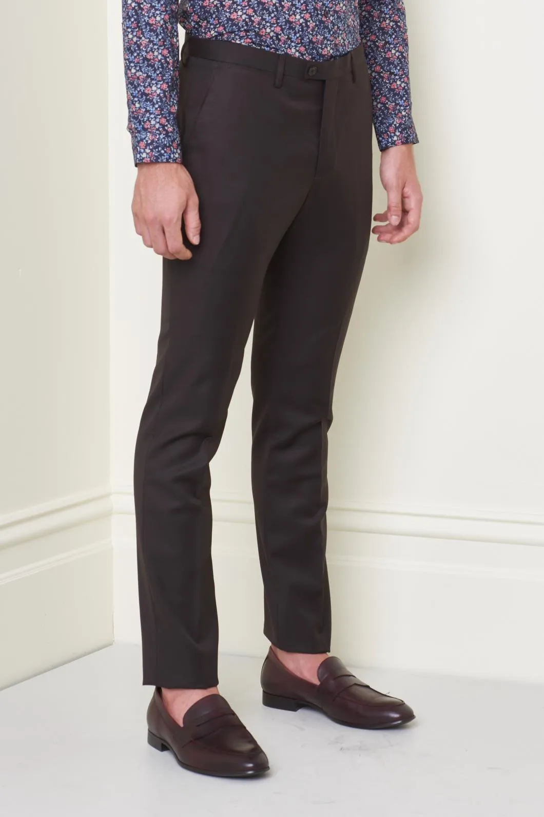 Forest Brown Mod Suit Pant