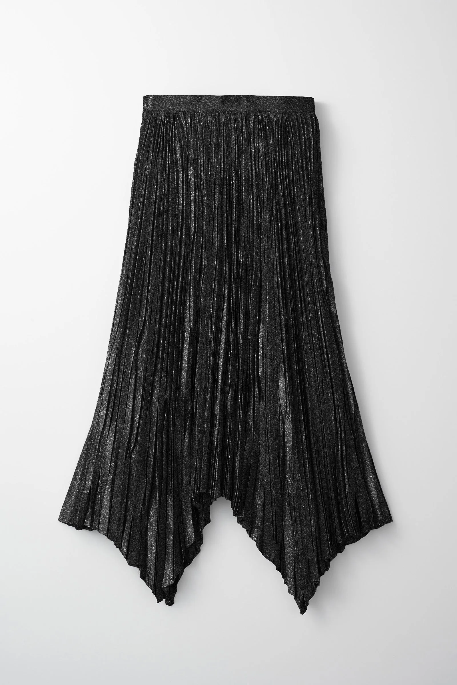 Frost pleated skirt (Black)