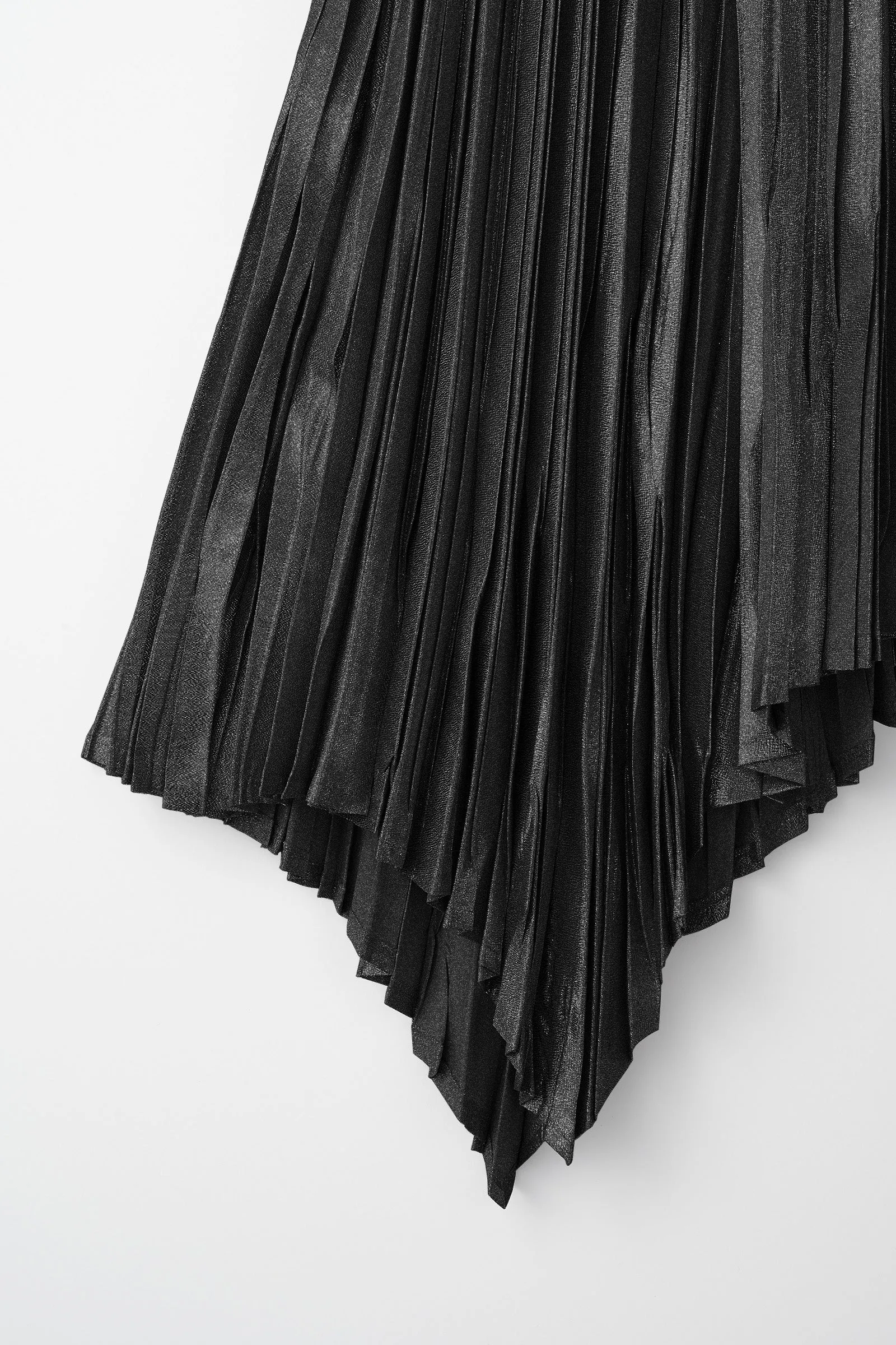 Frost pleated skirt (Black)