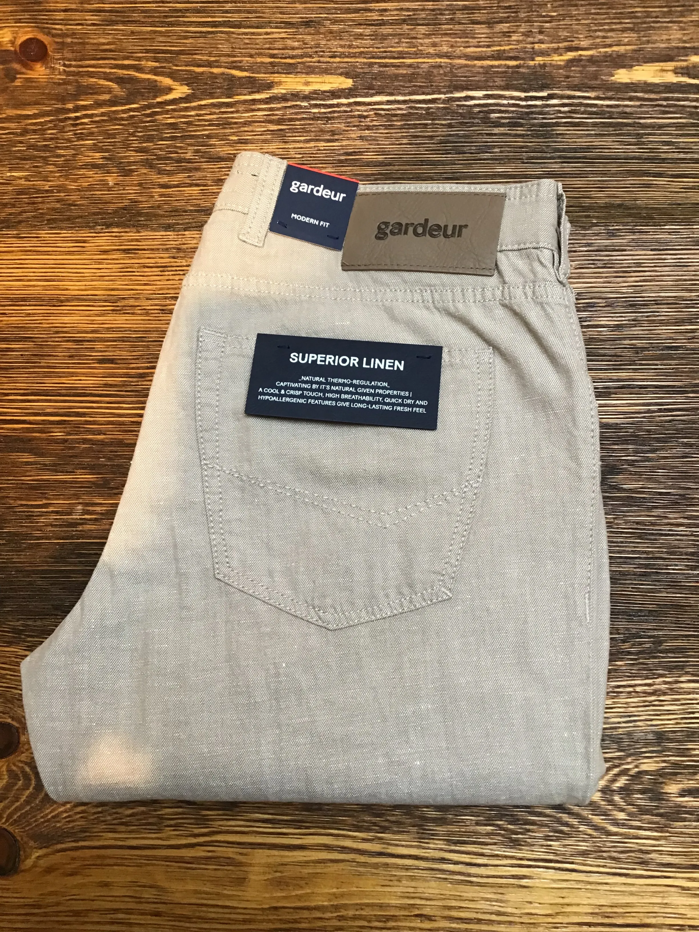 GARDEUR Beige Linen Jean