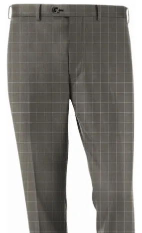 Grey Window Pane Pants