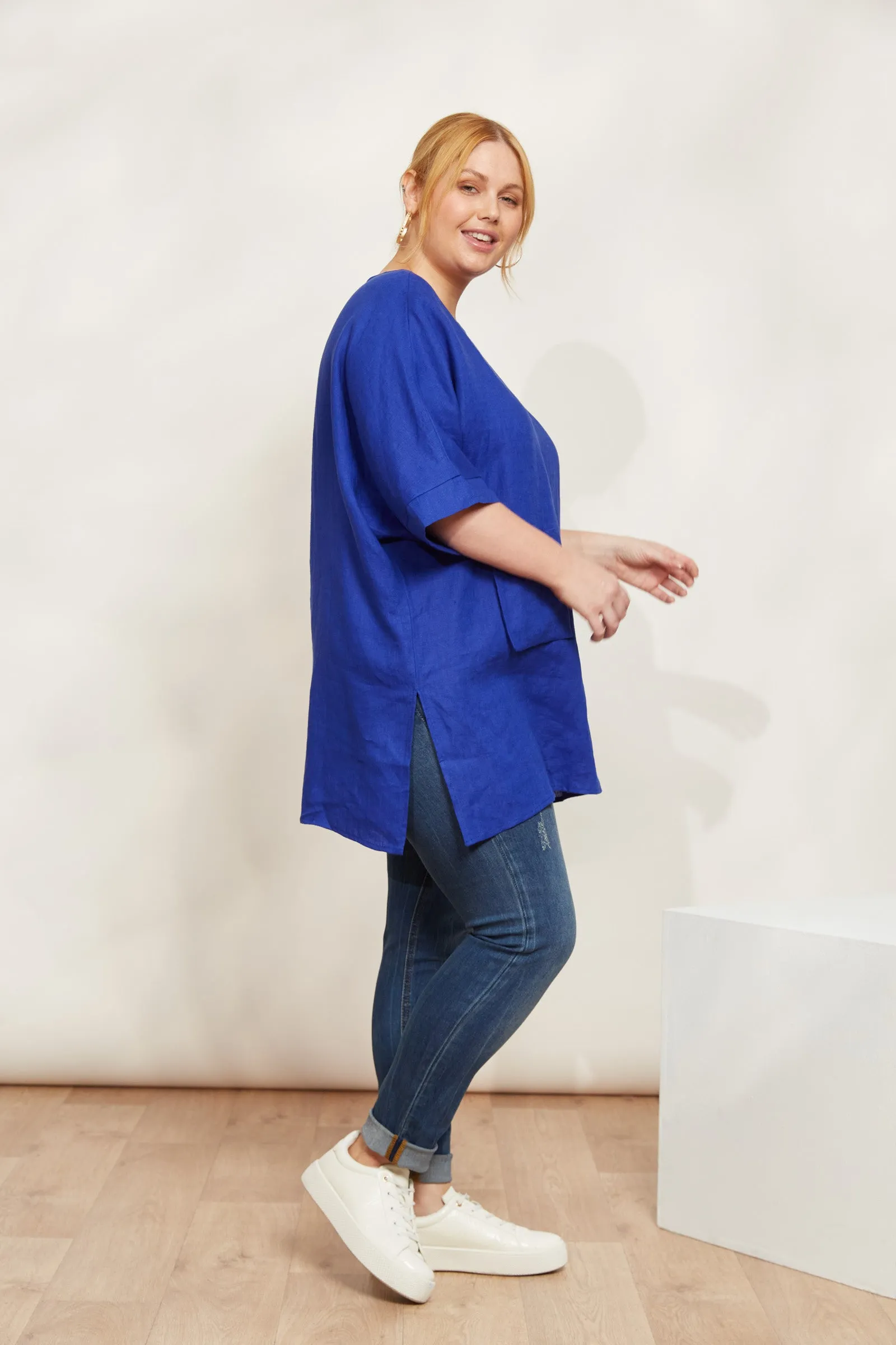 Halcyon Relaxed  Top - Cobalt