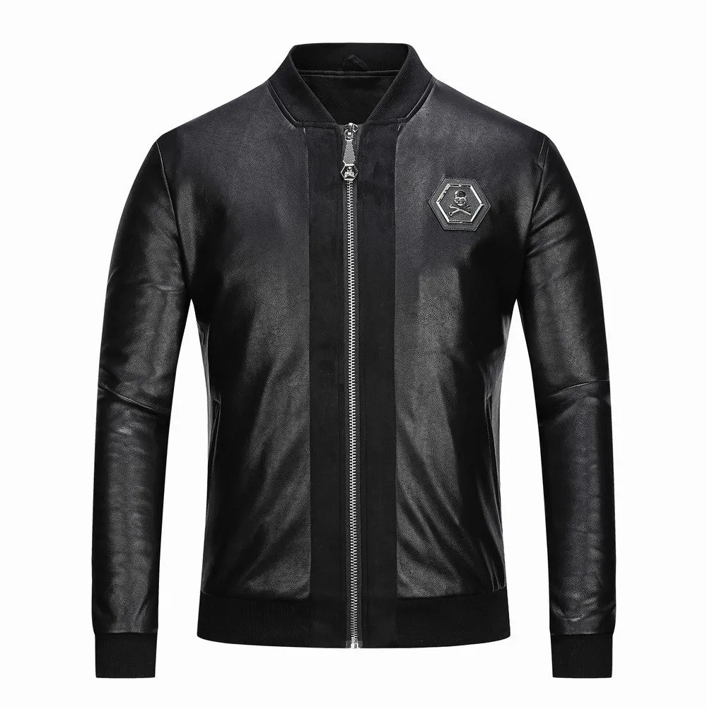 Half Man Half Amazing Skull Head Biker Jacket