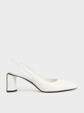 Half Moon Slingback Court Shoes