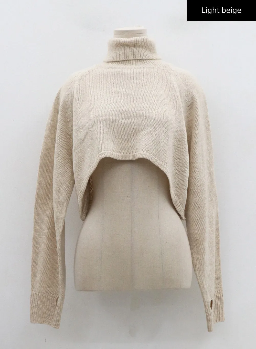 Handwarmer Crop Knit Turtleneck CN21