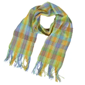 Handwoven Scarf, "Daffodil," 8 x 75 inches