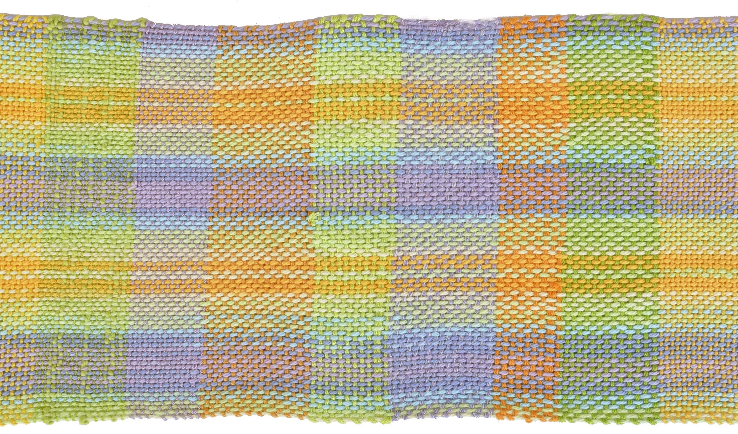 Handwoven Scarf, "Daffodil," 8 x 75 inches