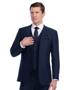 Heathered Navy Suit Jacket