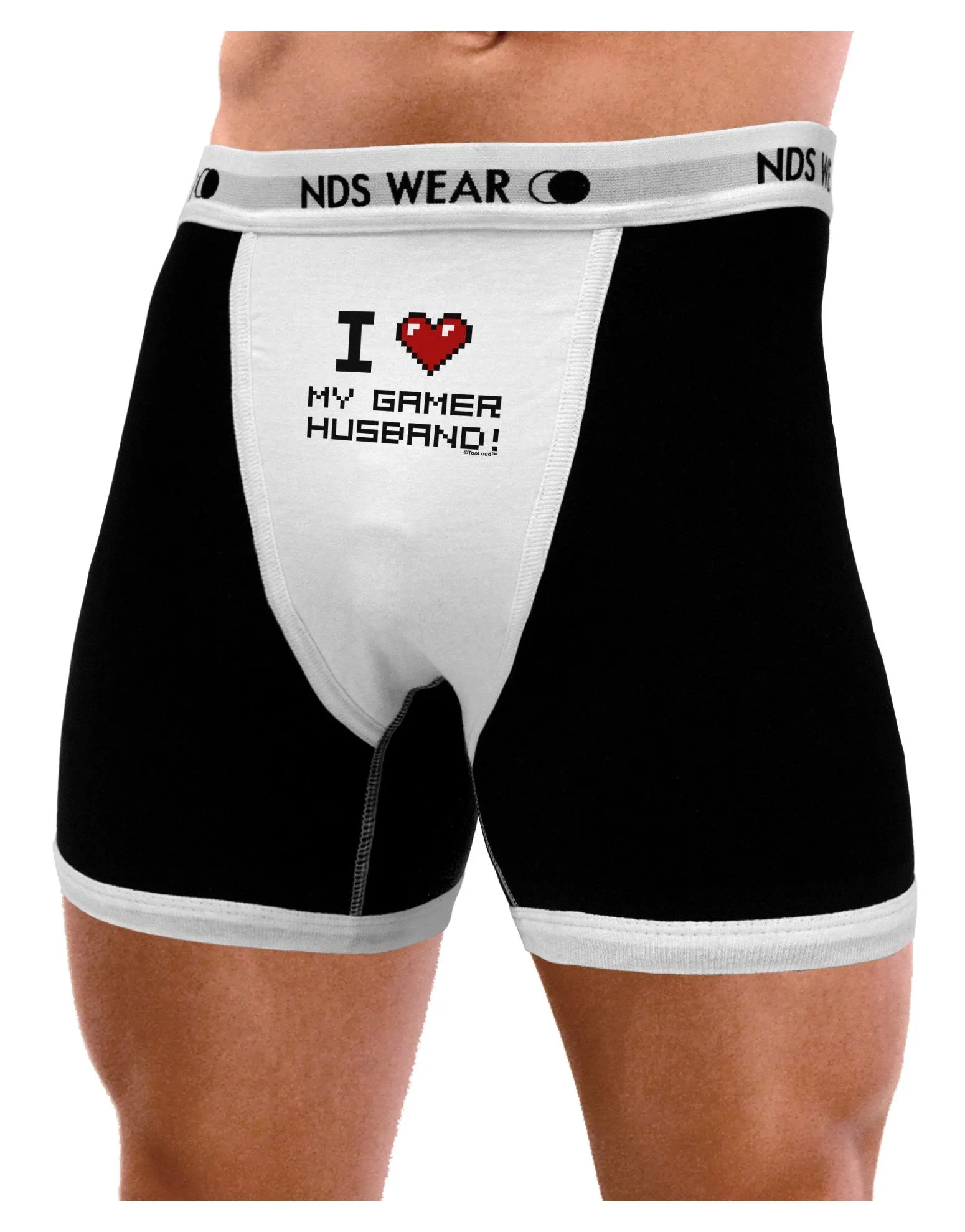 I Heart My Gamer Husband Mens Boxer Brief Underwear