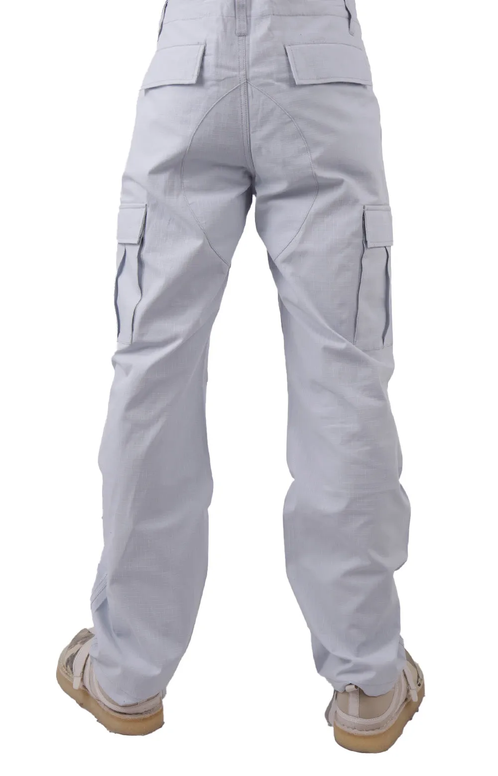 Ice Blue Rip-Stop Cargo Pants