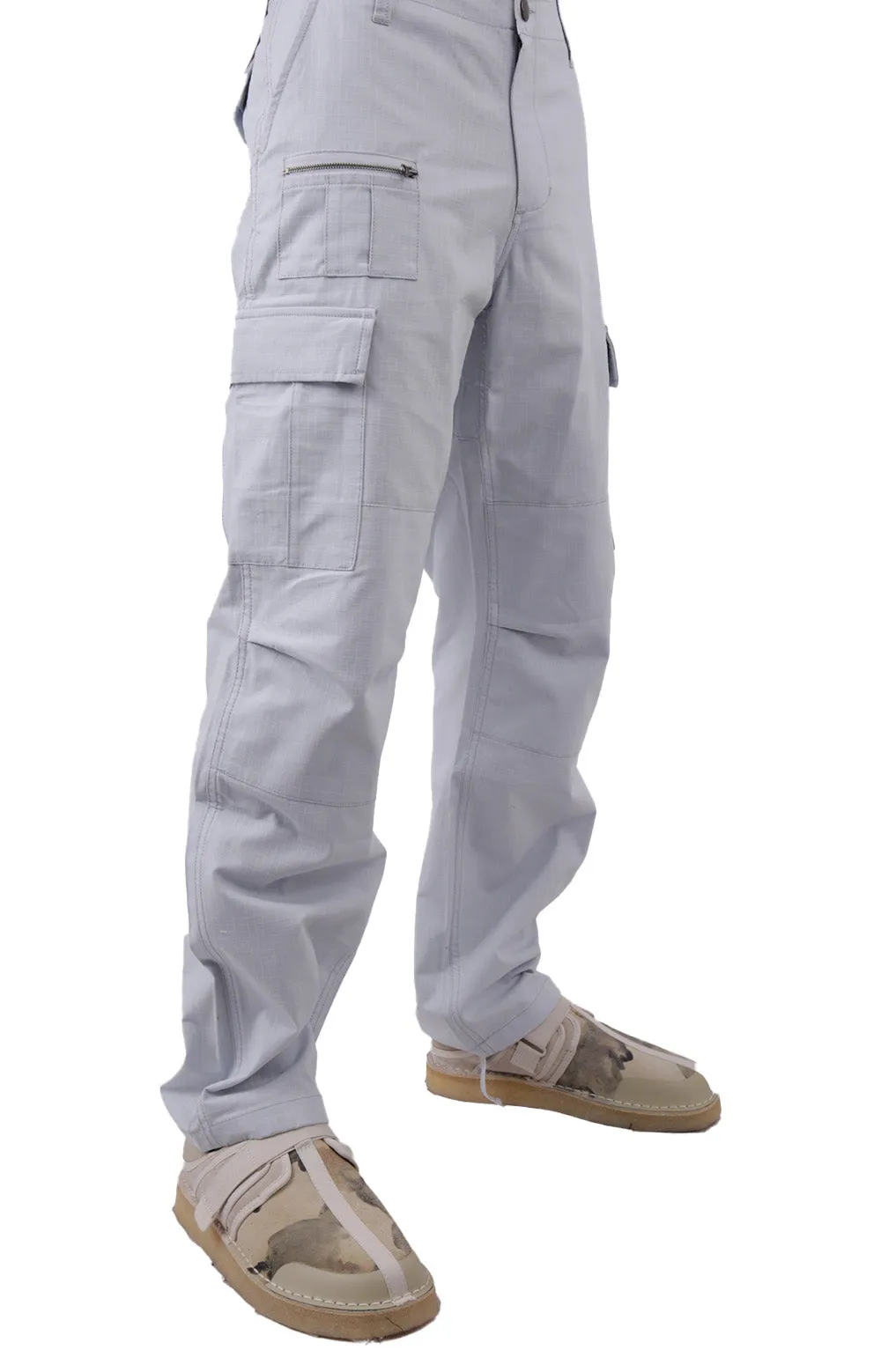 Ice Blue Rip-Stop Cargo Pants