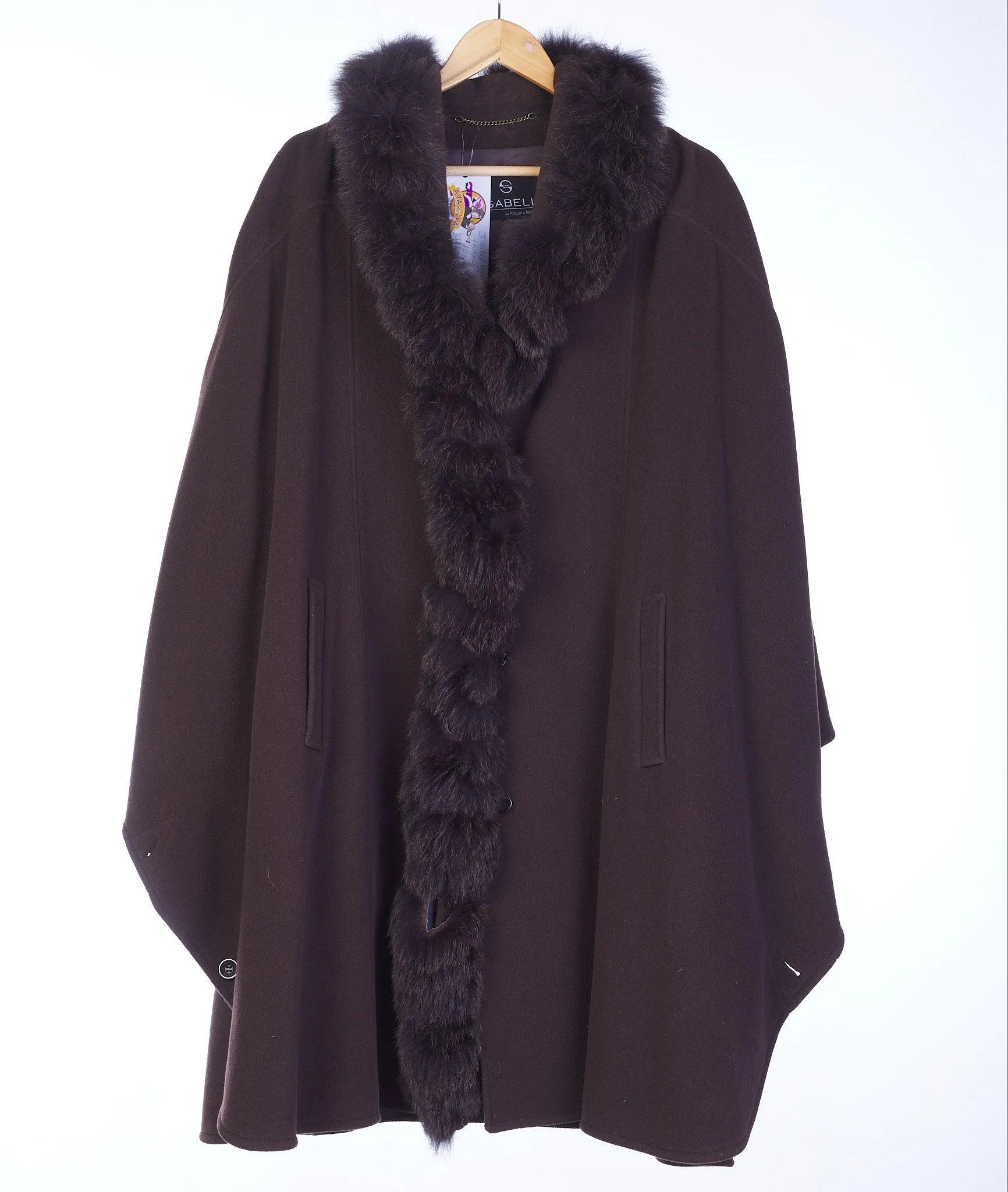 Isabel by Kohler & Krenzea Wool Brown Cape UK Size 12