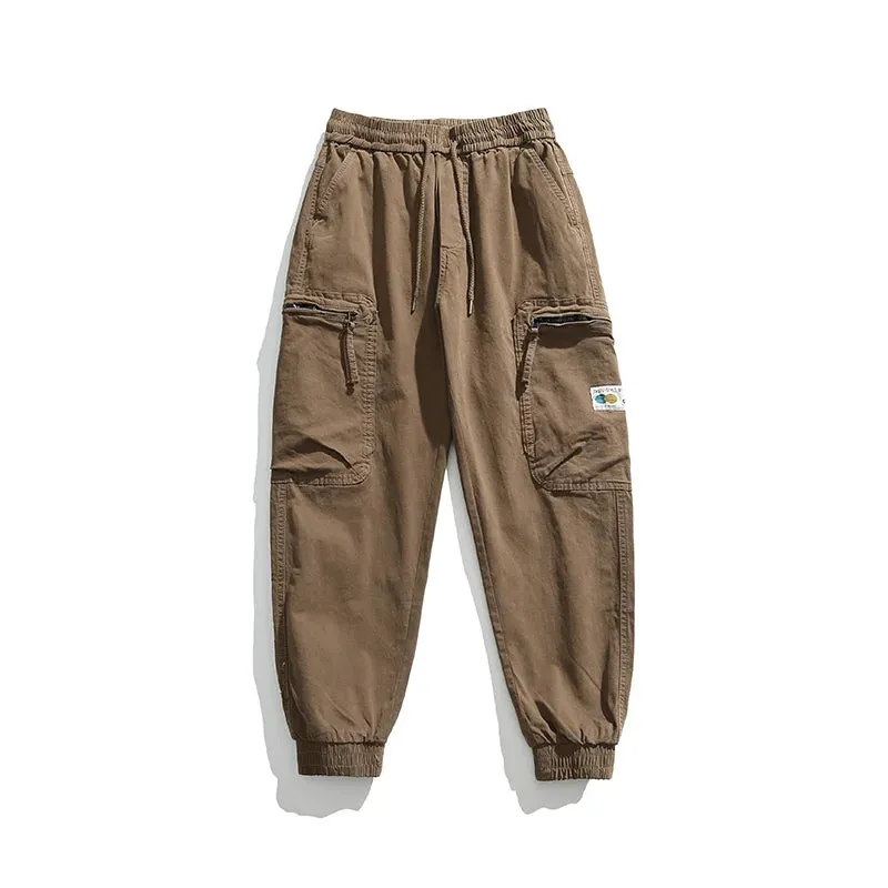 Japanese Vintage Multi-Pocket Tactical Cargo Pants - High Quality Jogging Trousers