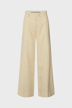 JULLA TAILORED PANT YELLOW STRIPE