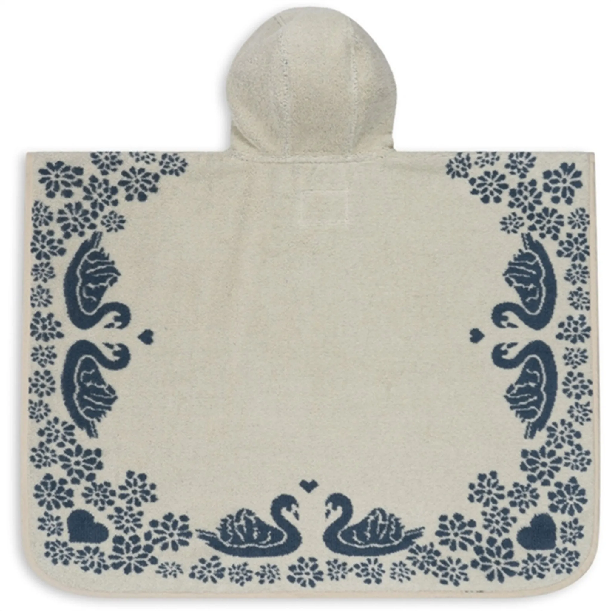 Konges Sløjd Terry Poncho Jacquard Swan