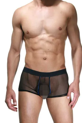 LaBlinque Tulle Boxer Brief Underwear Black/Blue LB-15374 Size XL