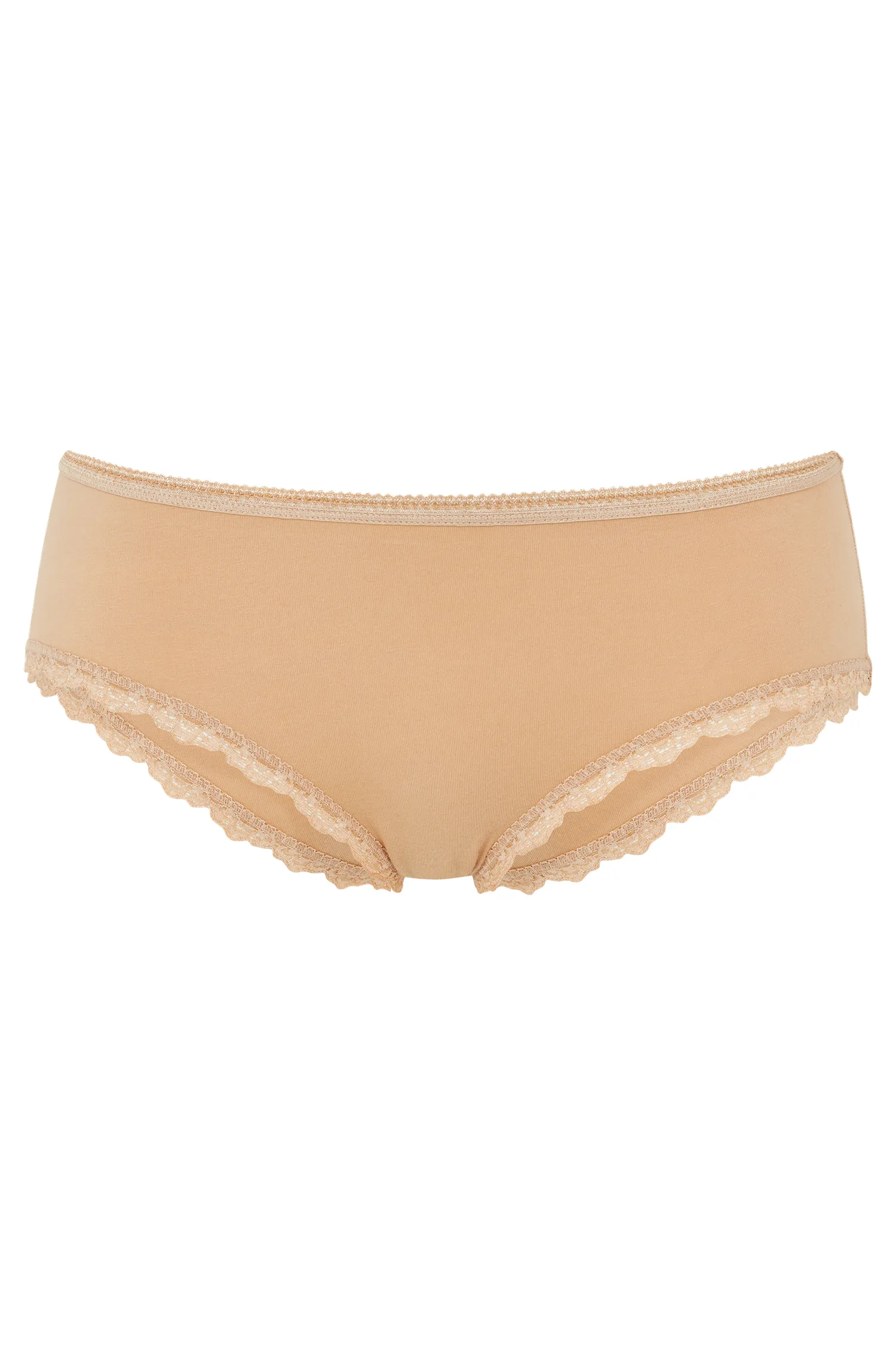 Lace Hipster Underwear in Almond