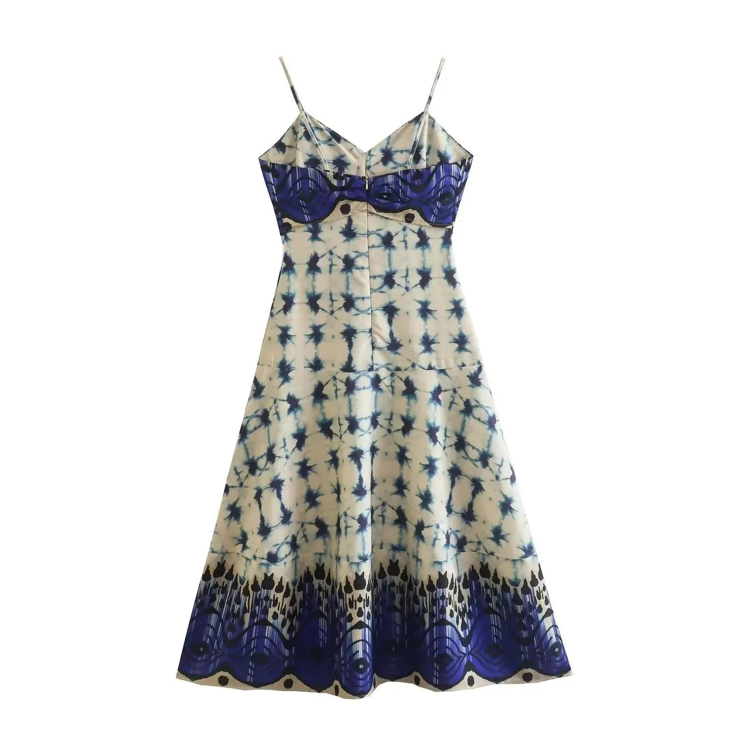 Ladies Positioning Print Slip Dress