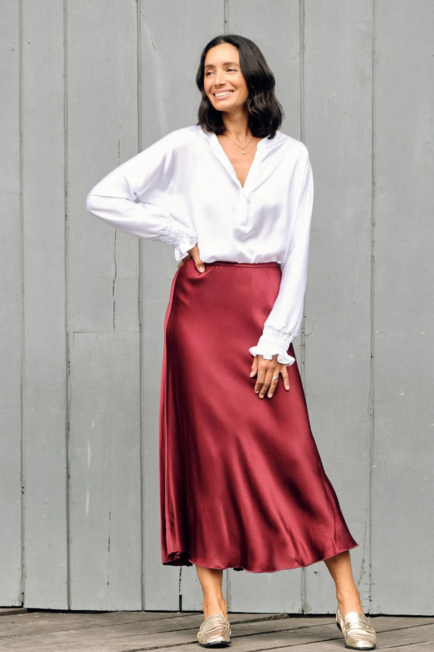 Lauryn Skirt Burgundy