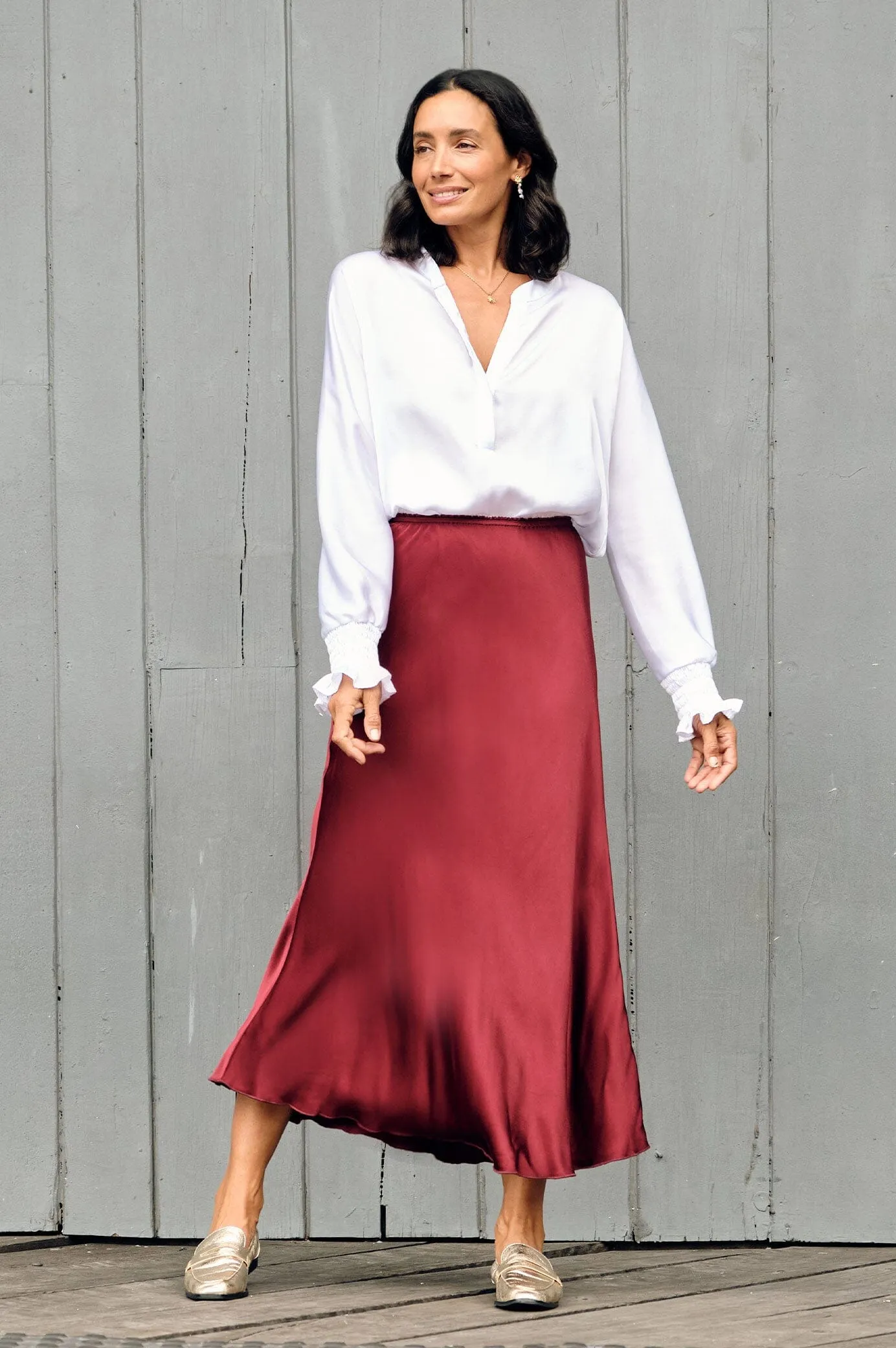 Lauryn Skirt Burgundy