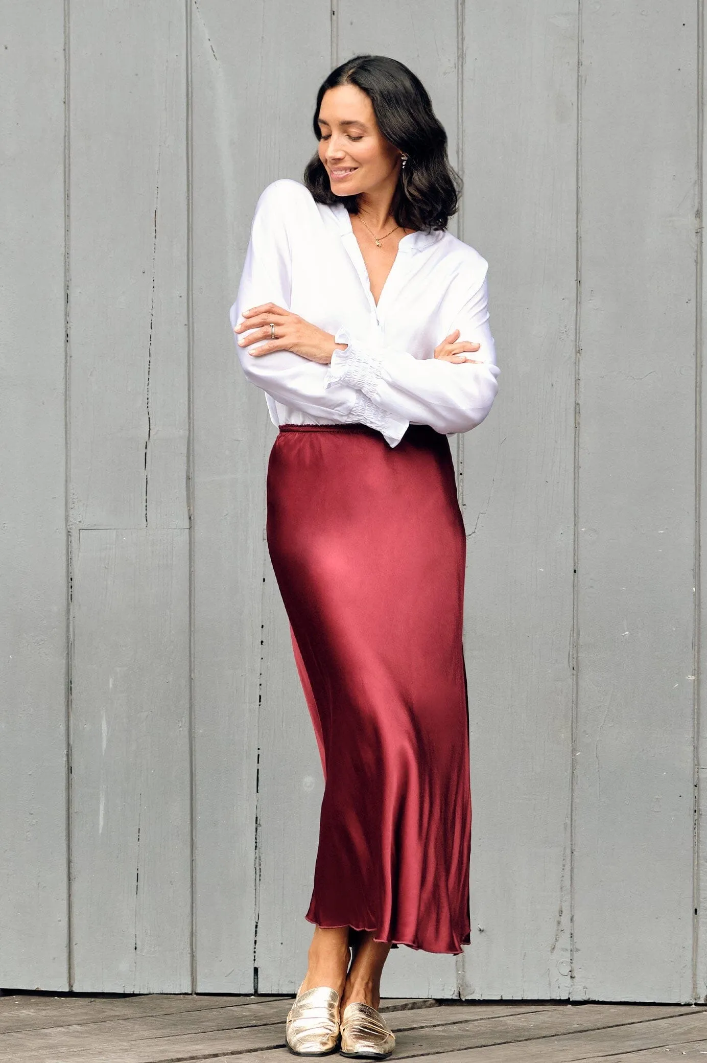 Lauryn Skirt Burgundy