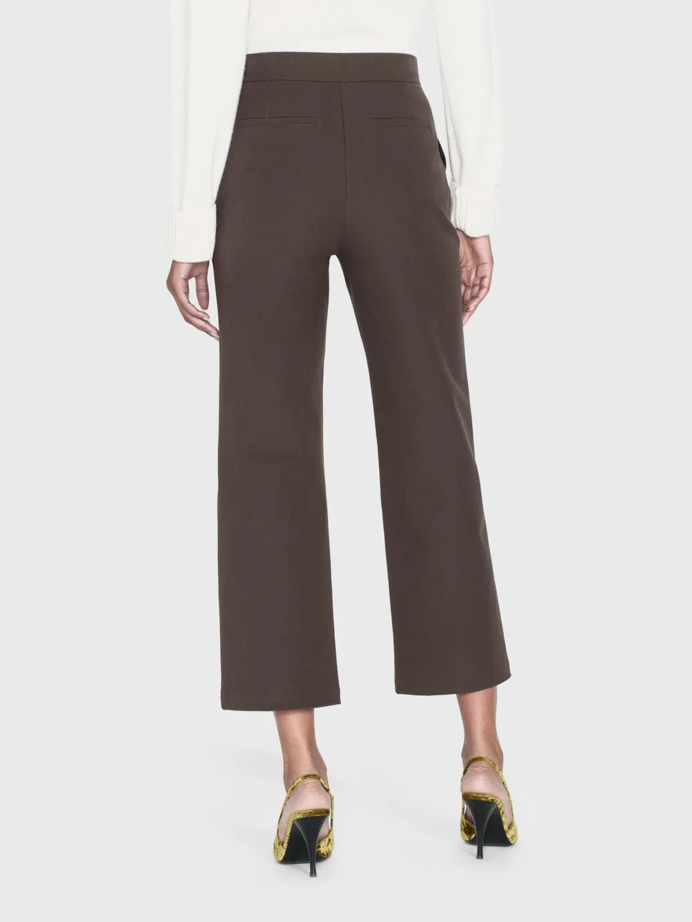 Le Jane Crop Trouser -- Chocolate Brown